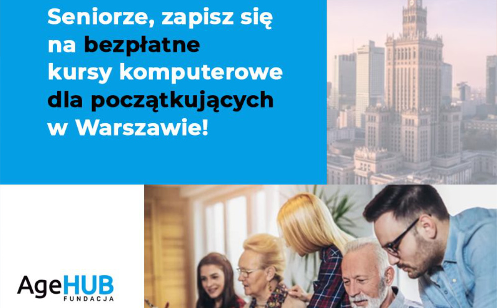 Seniorze, zapisz się na kursy komputerowe dla początkujących w Warszawie!
